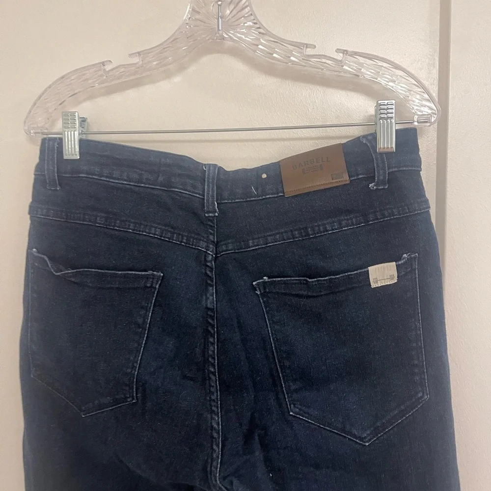 Barbell 32 Cotton Classic Minimalist Spring Casual Men's Dark‎ Blue Jeans